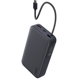 AUKEY Spark Sling 20000 Compact Fast Charging Power Bank  with Built-in USB-C Cable PB-Y48