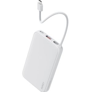 AUKEY Spark Sling 10000 Lite Slim Power Bank with Buit-in USB-C Cable PB-Y53