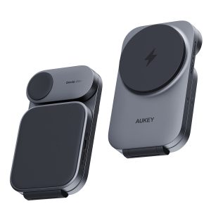 AUKEY MagFusion Z Plus Qi2.2 25W Foldable 3 in 1 Wireless Charger Station LC-MC312P